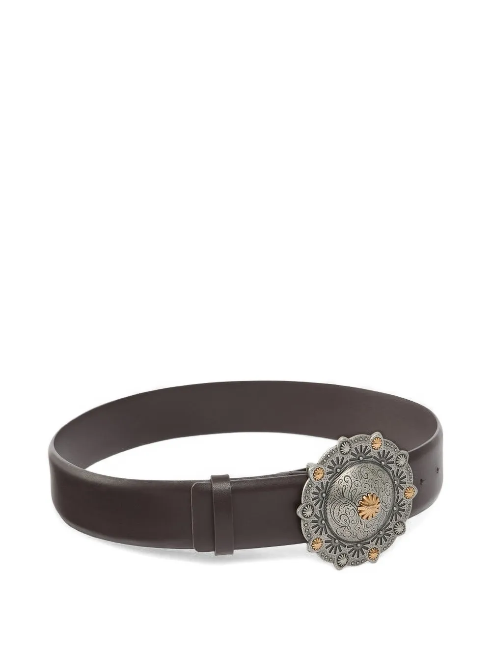  Pinko Embellished Buckle Belt - Brown 