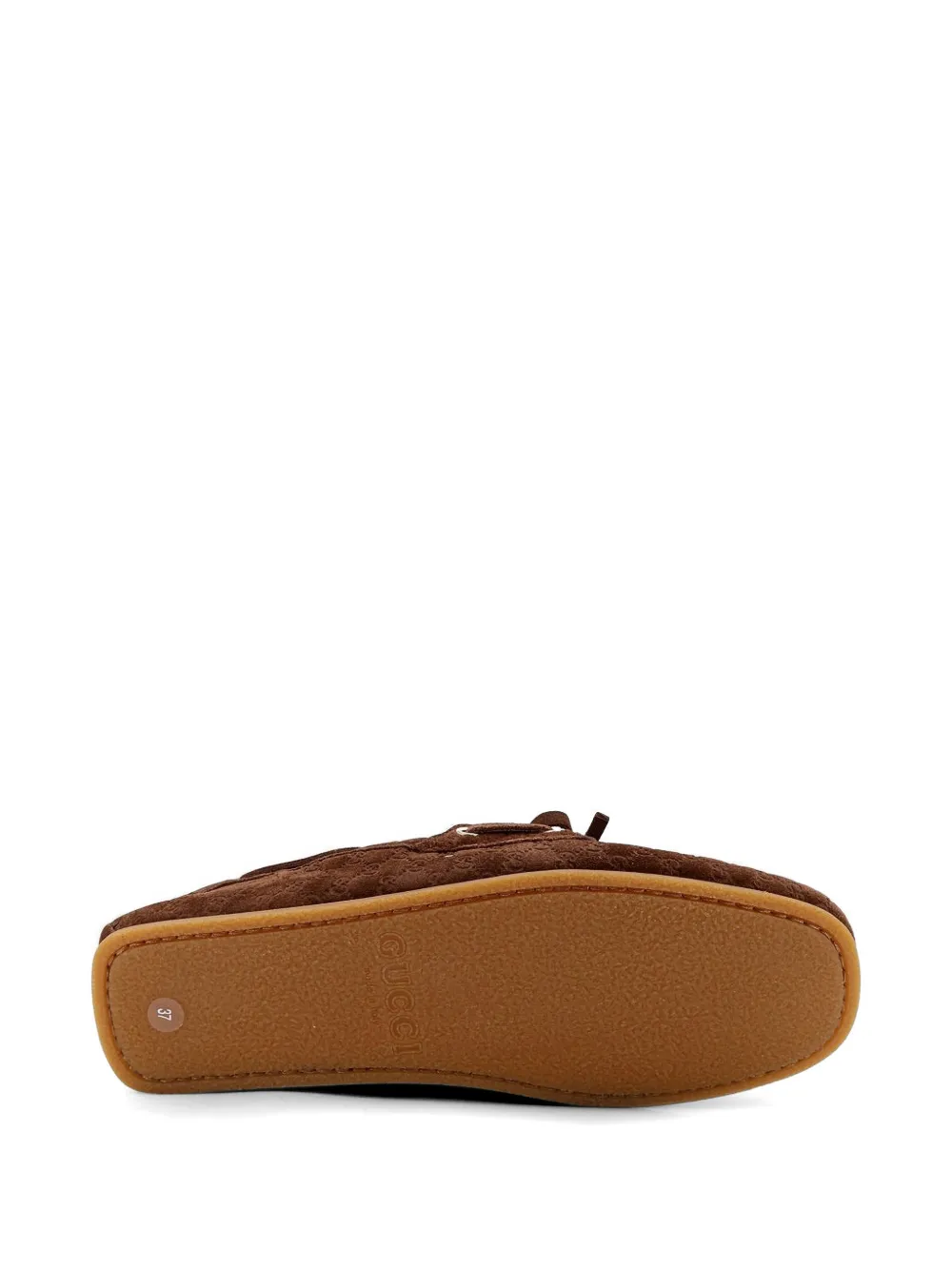 Gucci Loafers met GG-patroon Bruin