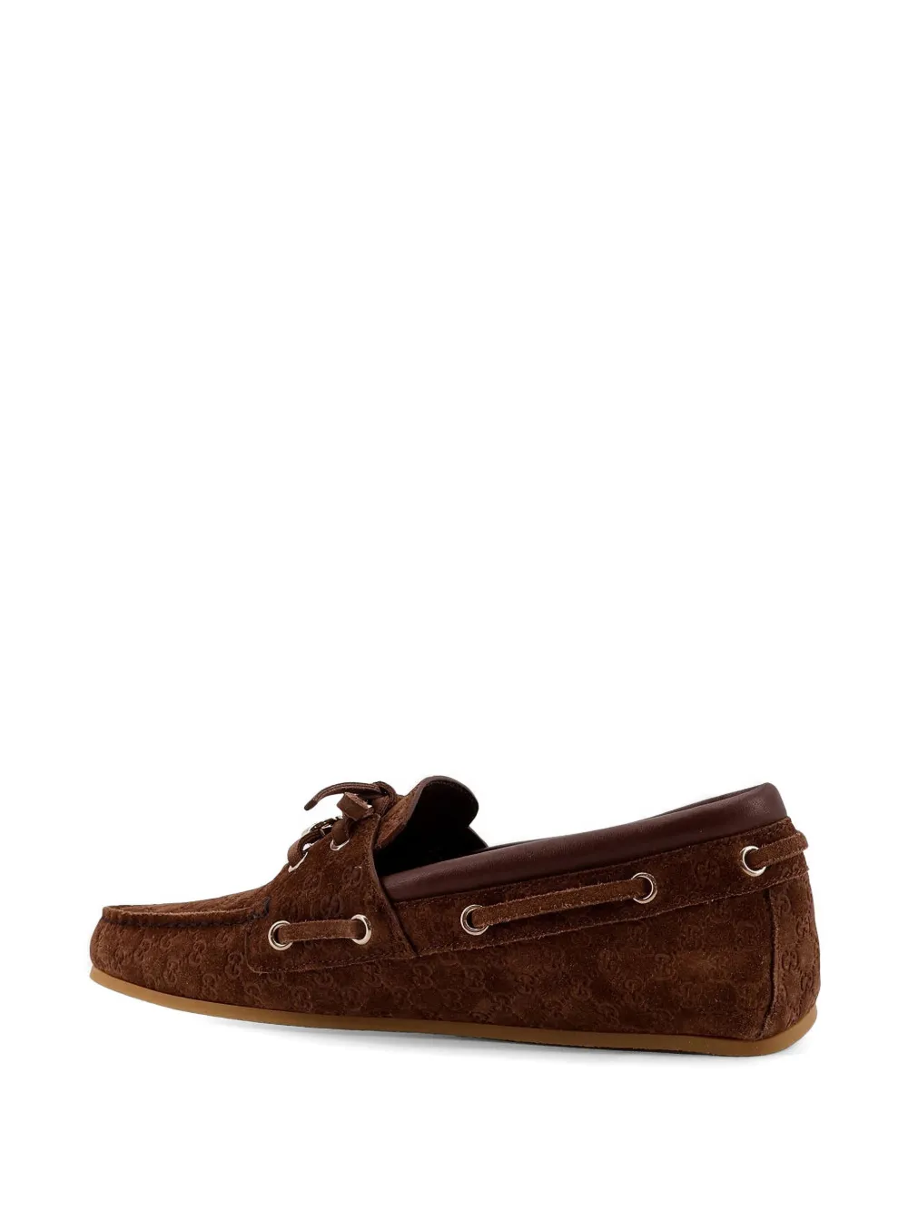 Gucci Loafers met GG-patroon Bruin