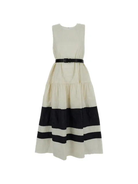Mantu striped A-line dress