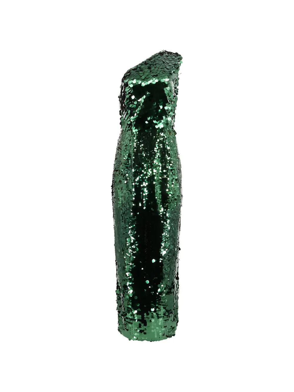 Bronx and Banco Farah sequin one shoulder dress - Verde