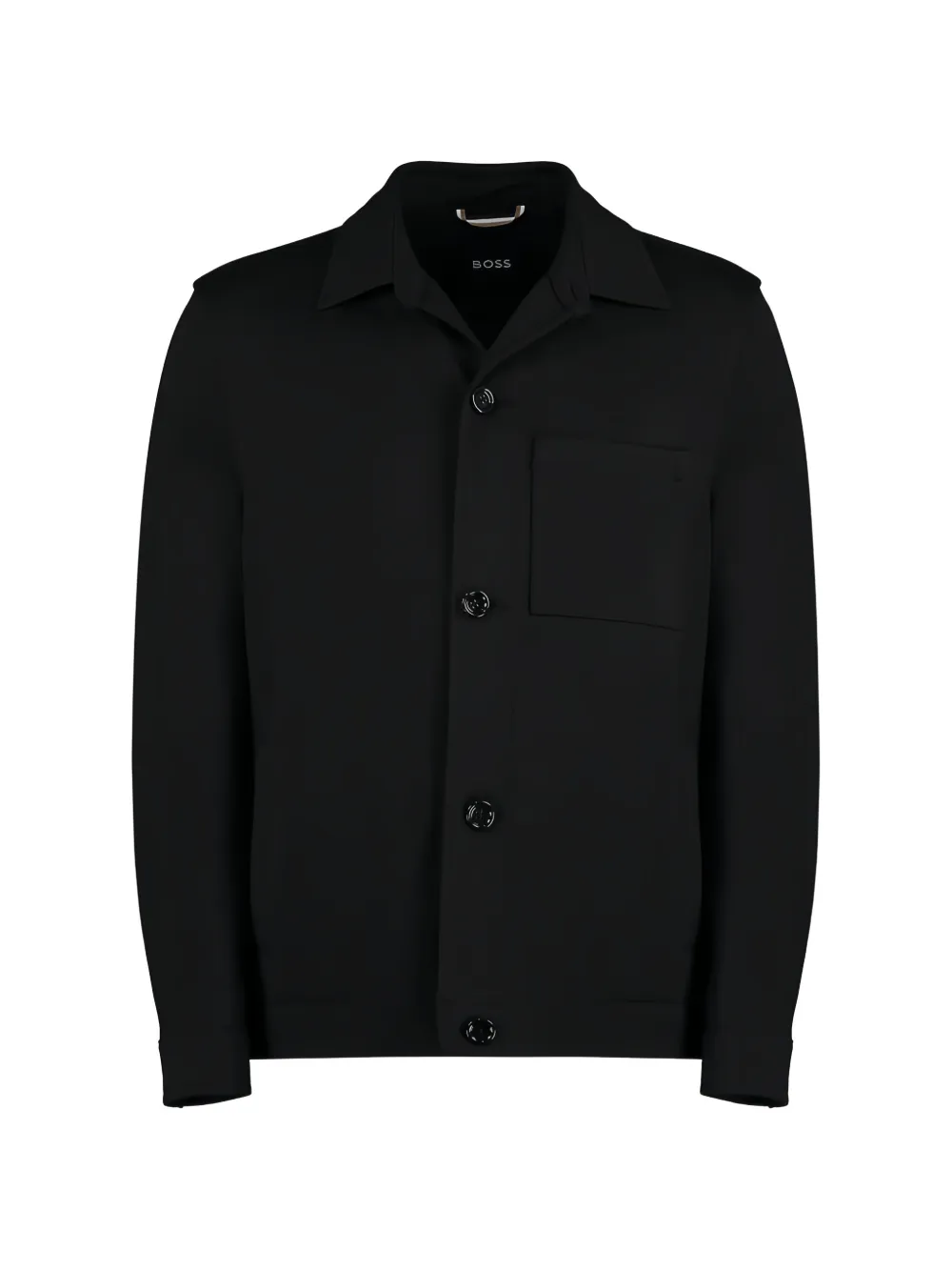 BOSS buttoned pocket overshirt - Nero