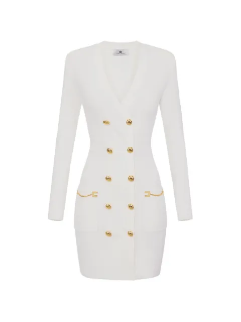 Elisabetta Franchi vestido corto con doble botonadura