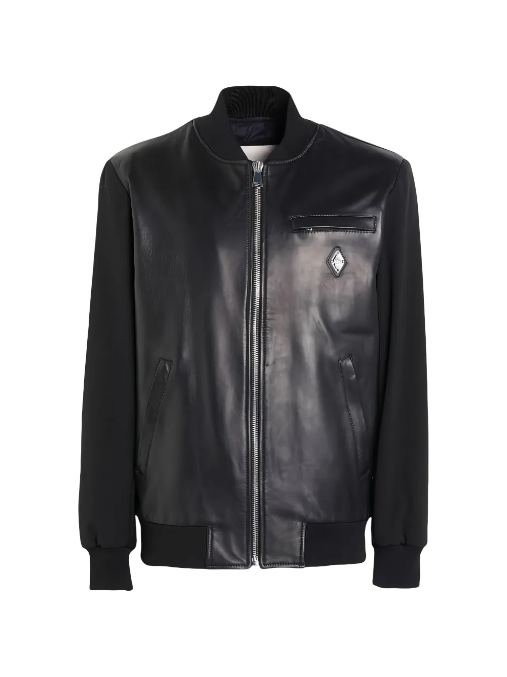 YES LONDON panelled bomber jacket - Schwarz