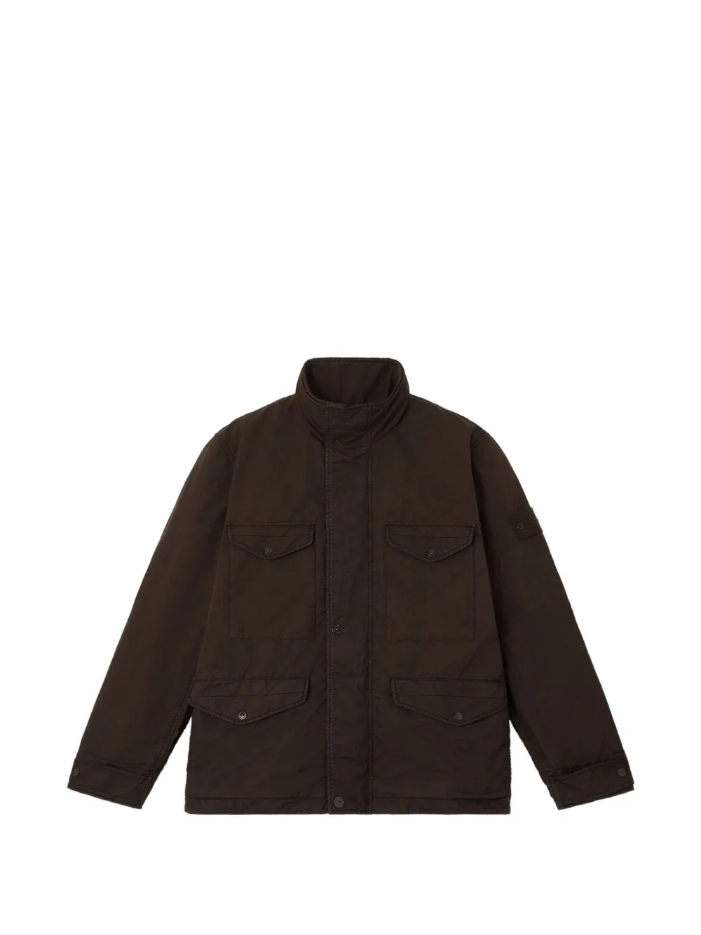 Stone Island Compass-badge flap-pocket jacket - Marrone