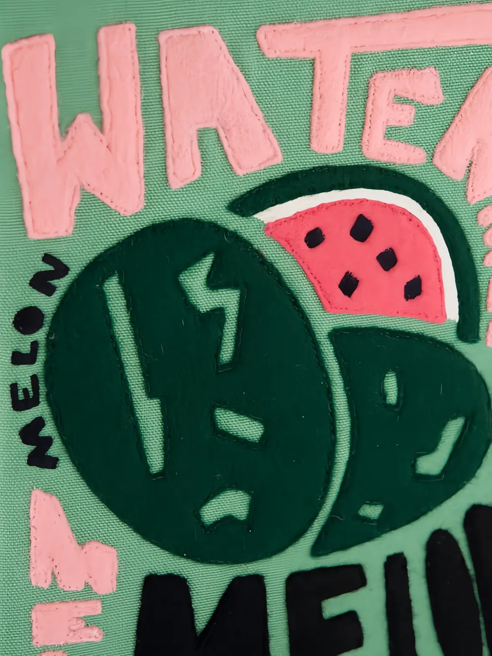 Olympia Le-Tan X Fox & Velvet Watermelon Book Clutch Bag in Green, view 5