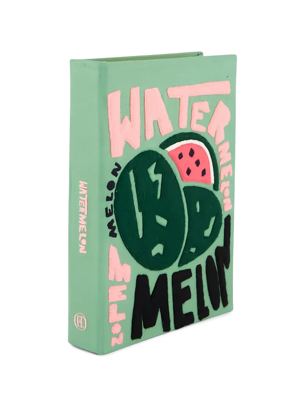 Olympia Le-Tan X Fox & Velvet Watermelon Book Clutch Bag in Green, view 3