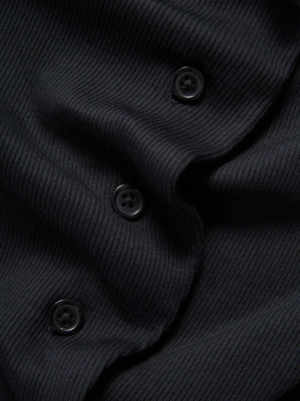  Veronica Beard Jasminah Button Ribbed Cardigan - Black 