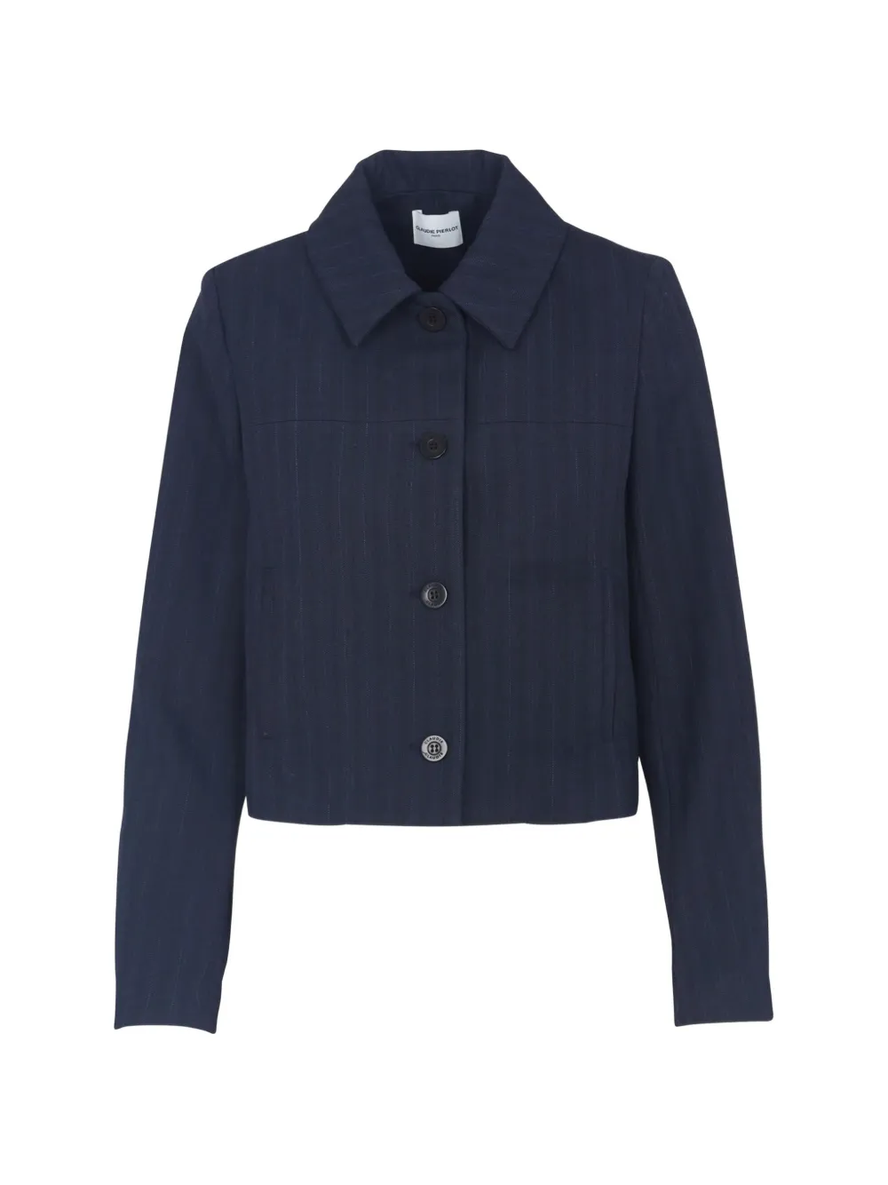 Claudie Pierlot button pinstripe jacket - Blu