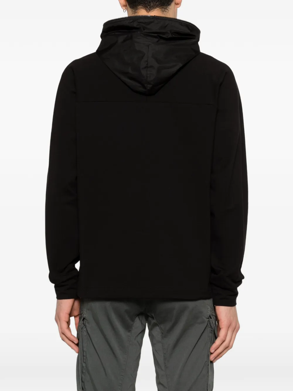 C.P. Company Hoodie met halve rits Zwart