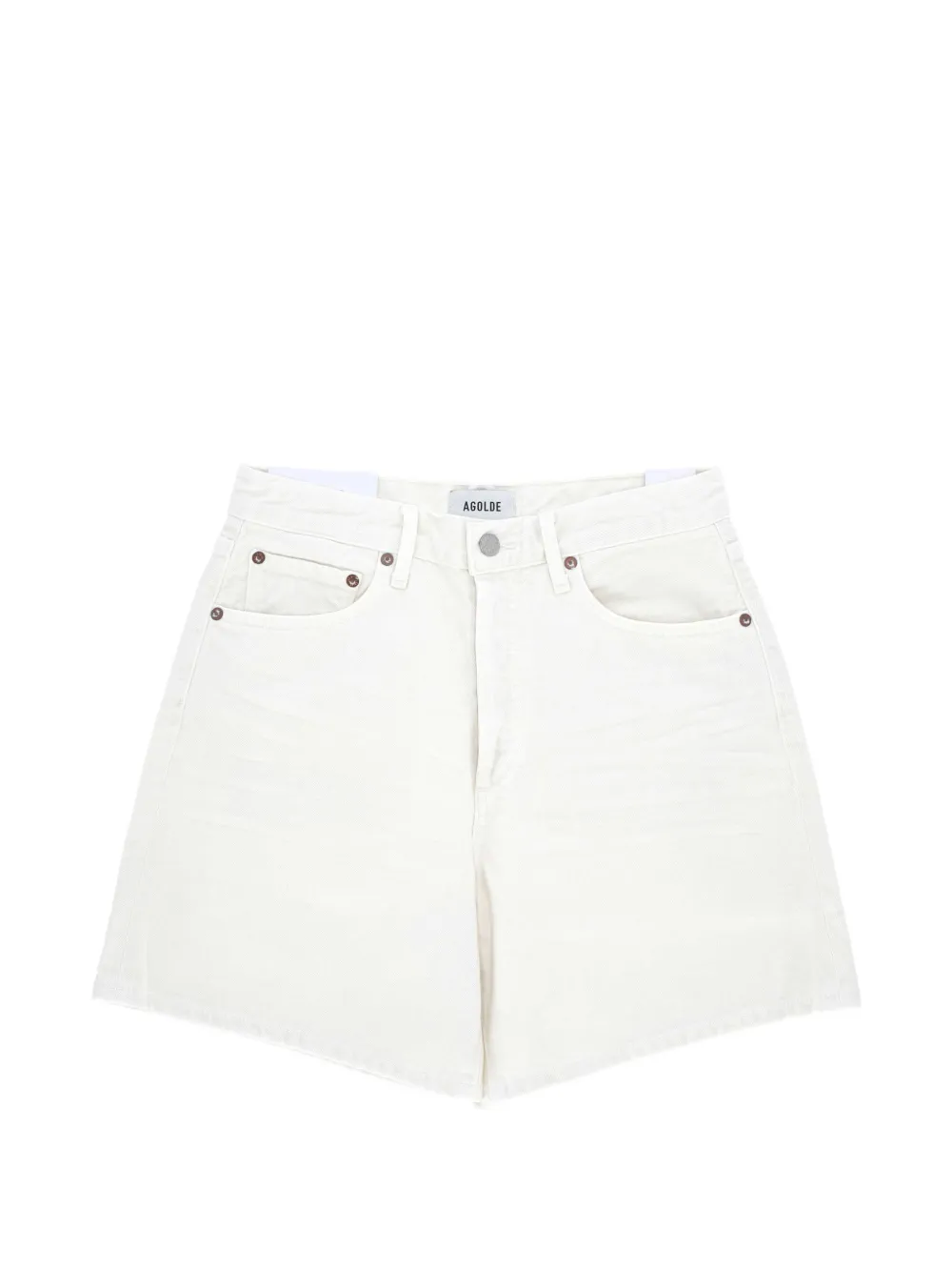 AGOLDE pocket cotton shorts - Weiß