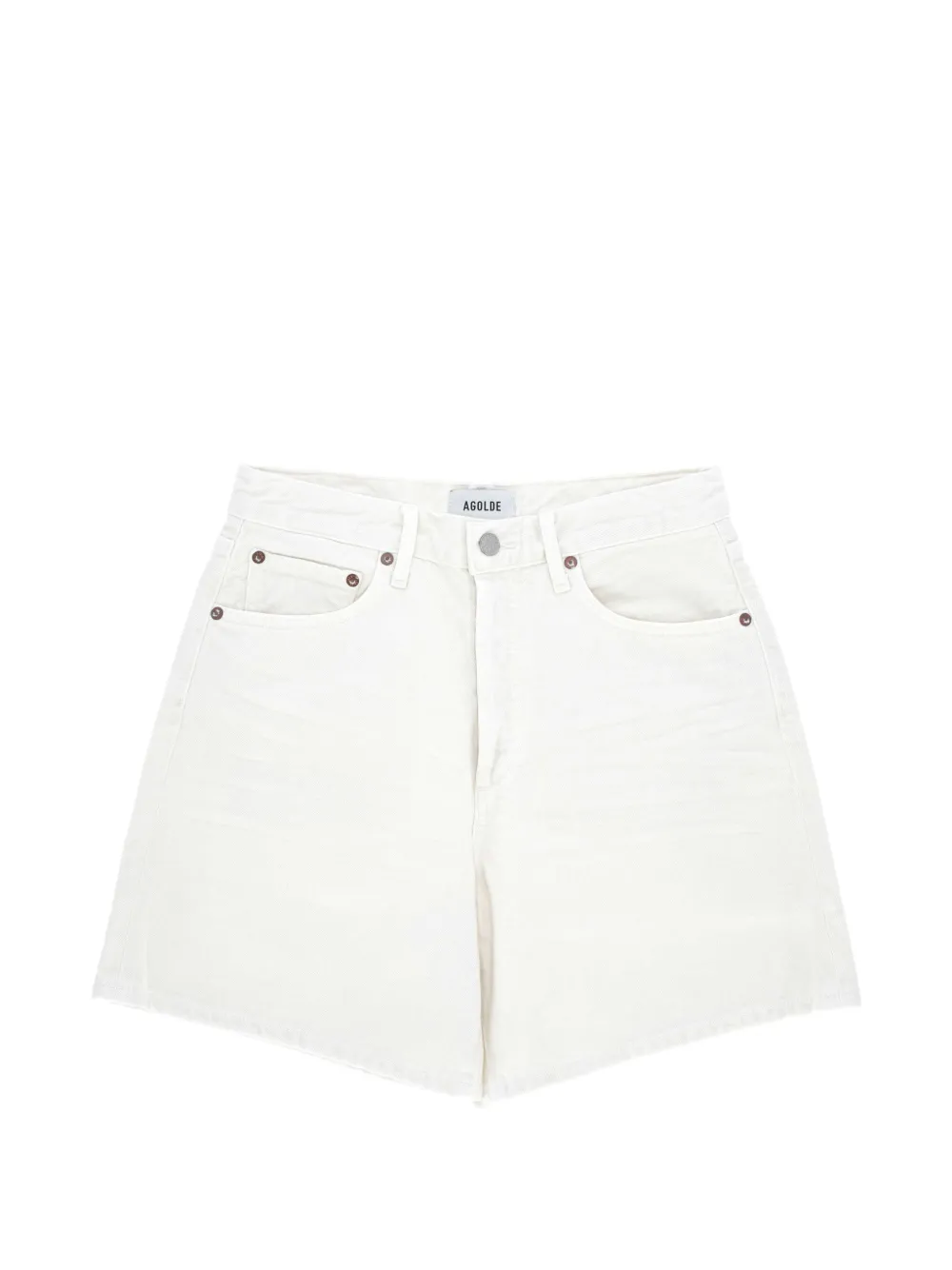 AGOLDE pocket cotton shorts - Bianco