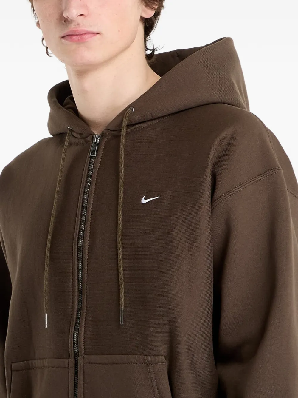 Nike Hoodie met rits Bruin
