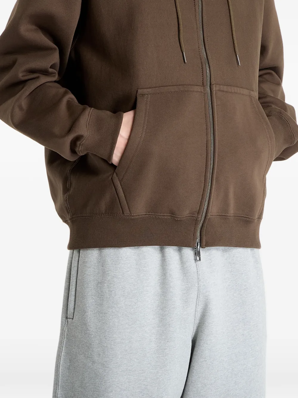 Nike Hoodie met rits Bruin