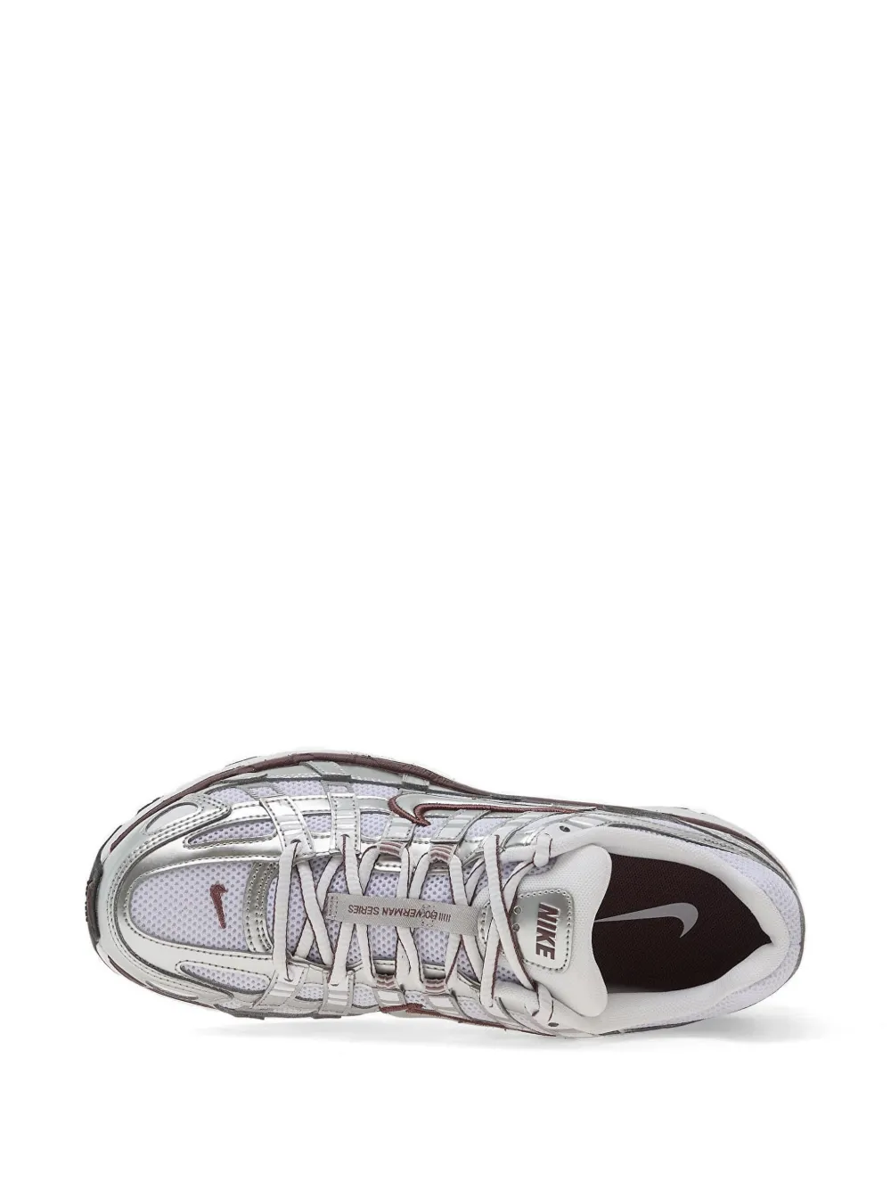Nike P-6000 metallic sneakers Zilver