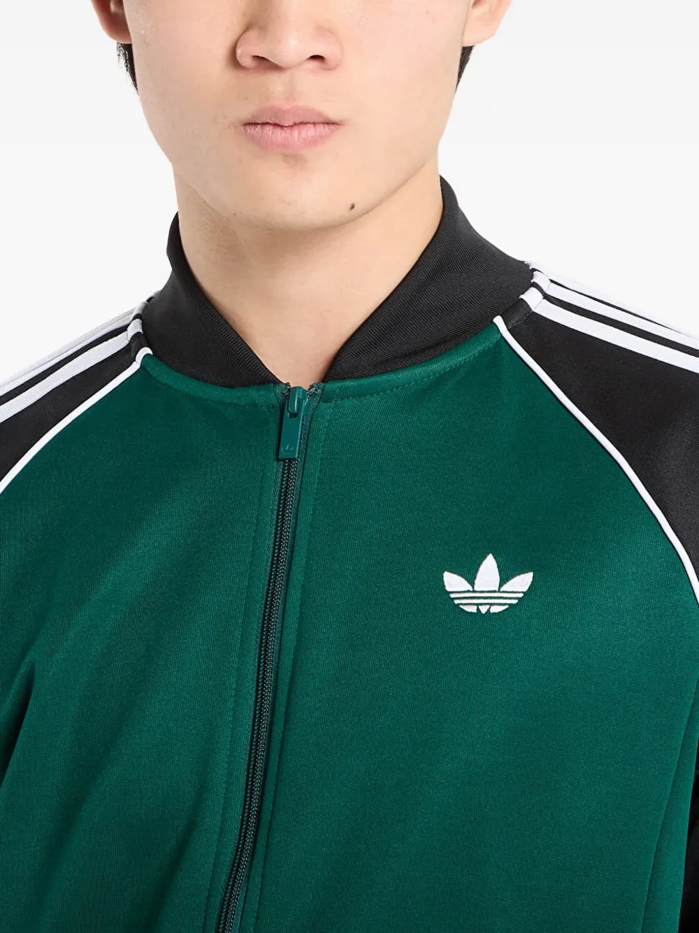 adidas 3-Stripes sweater met rits Groen