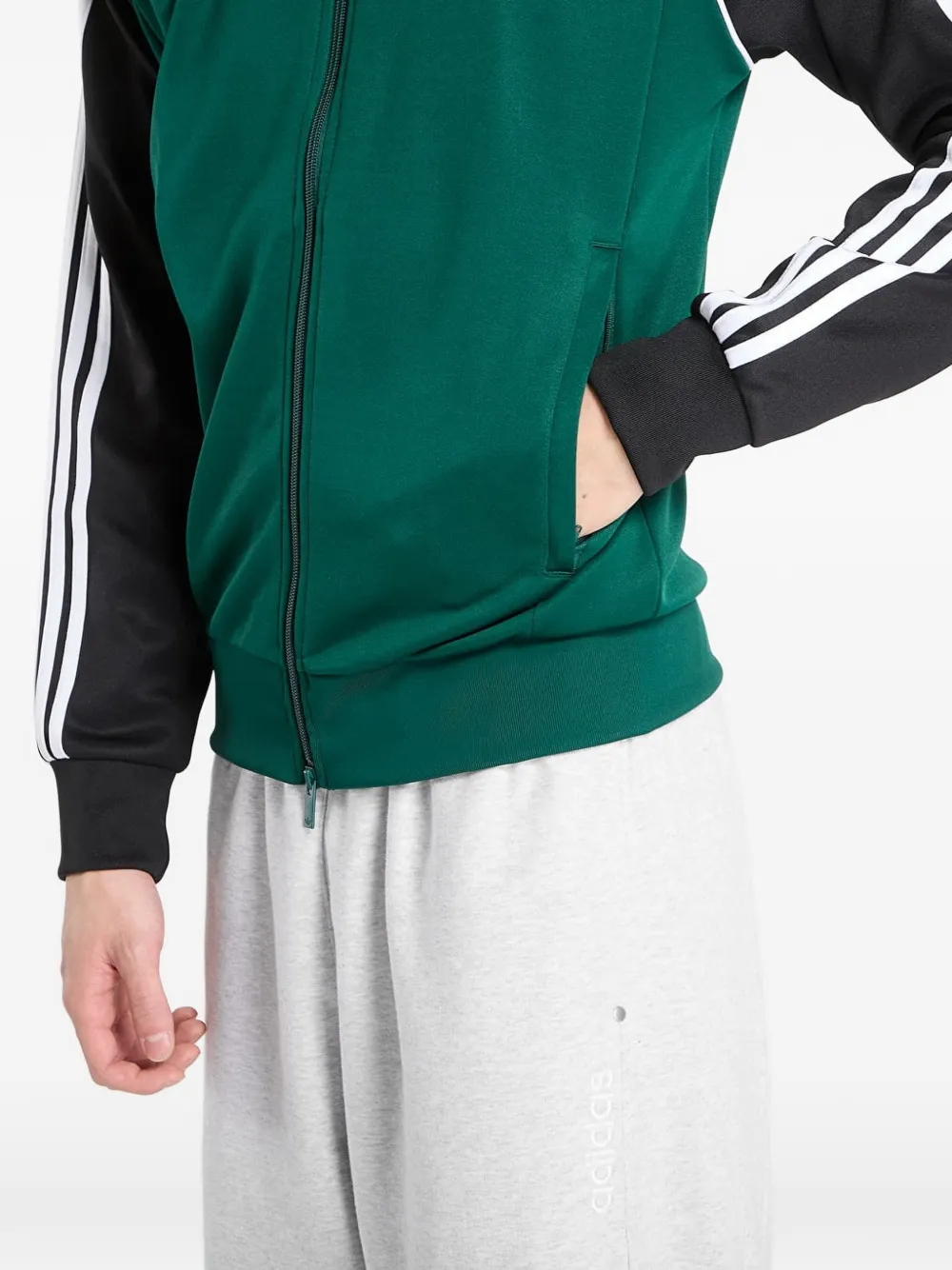 adidas 3-Stripes sweater met rits Groen