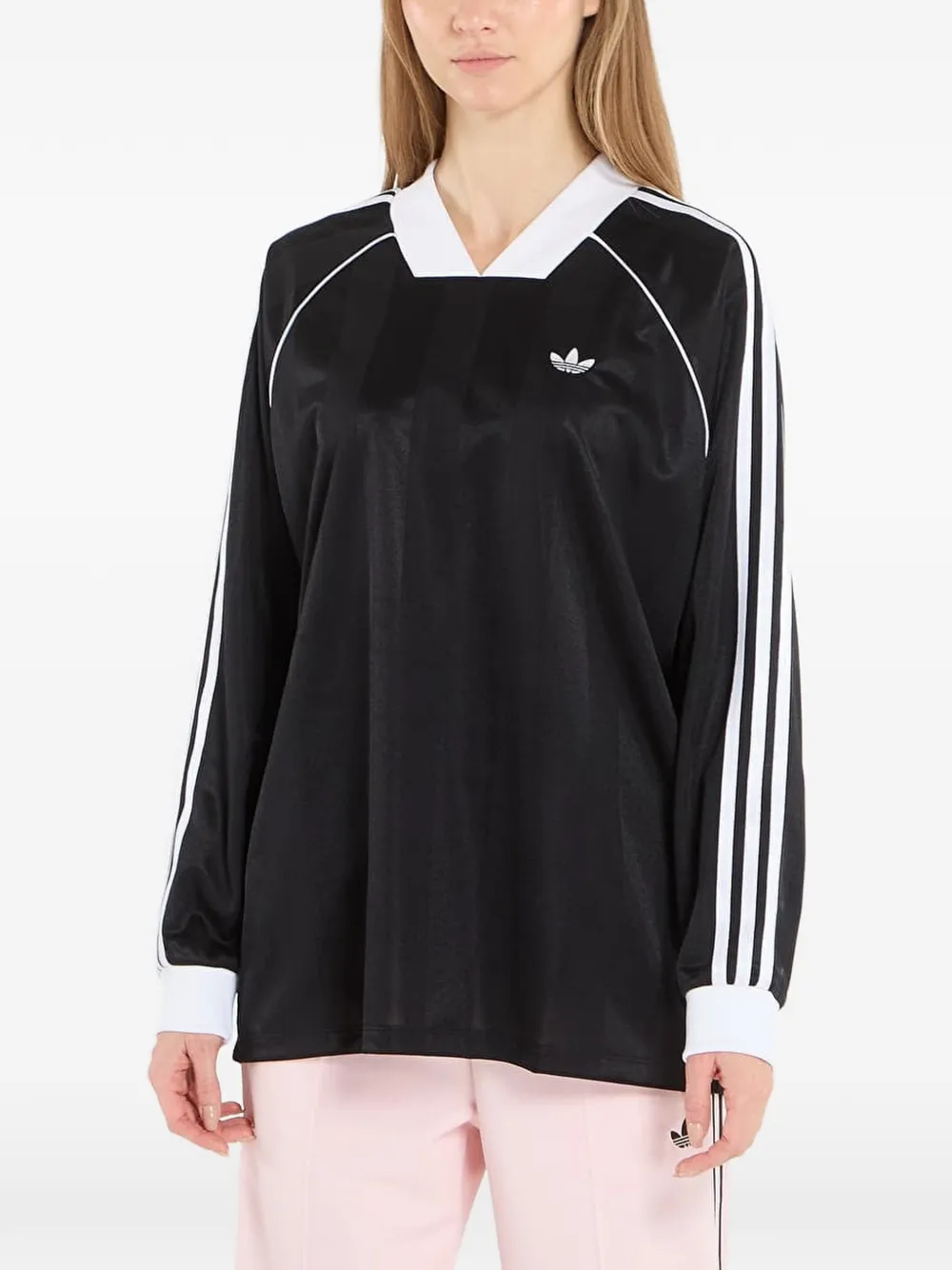 adidas 3-Stripes long-sleeved top - Nero