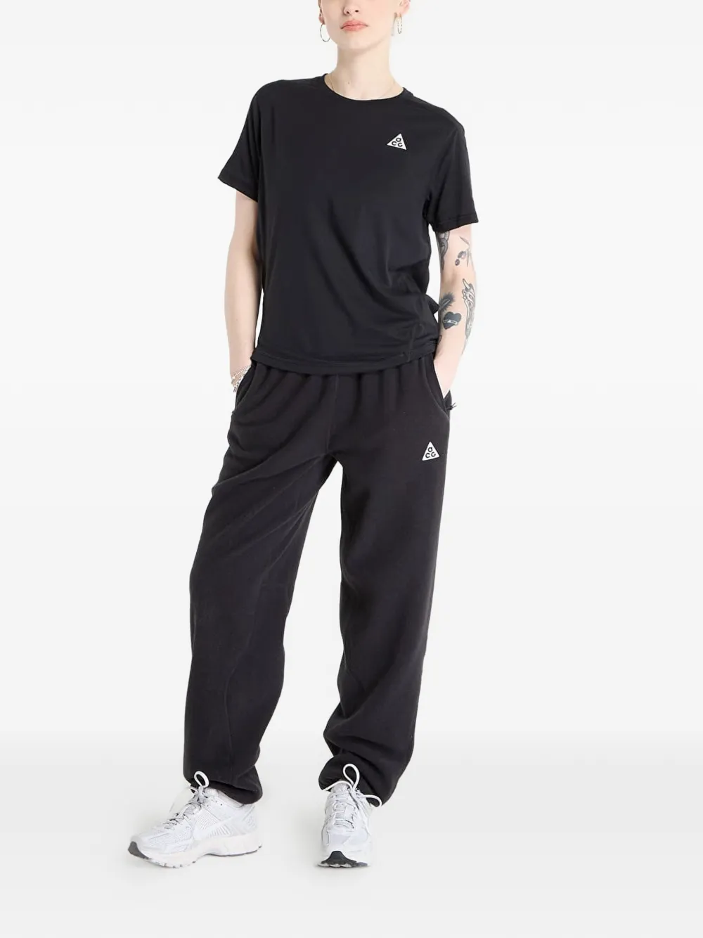 Nike Trail hardlooptop met korte mouwen Zwart