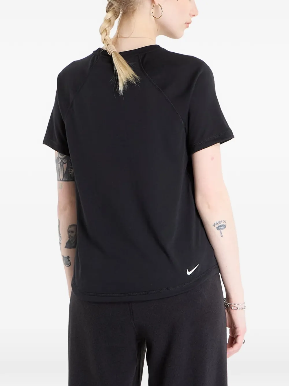 Nike Trail hardlooptop met korte mouwen Zwart