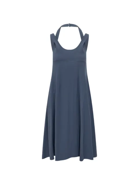 Emporio Armani halter-neck A-line mini dress