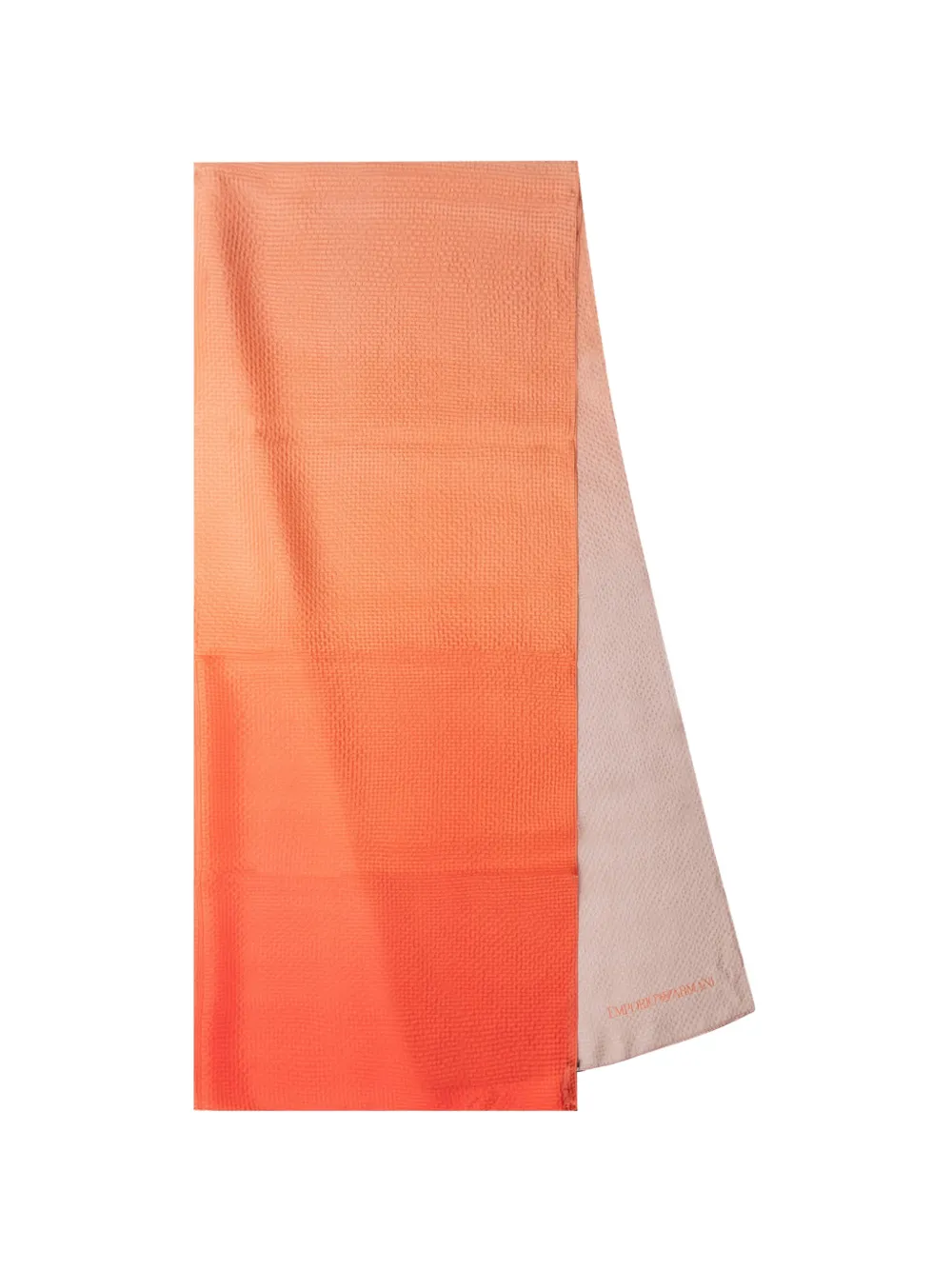 Emporio Armani logo-print scarf - Arancione