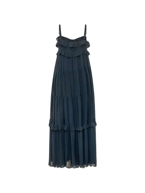 ruched mesh dress Coral Ruched Mesh Halter Maxi Dress