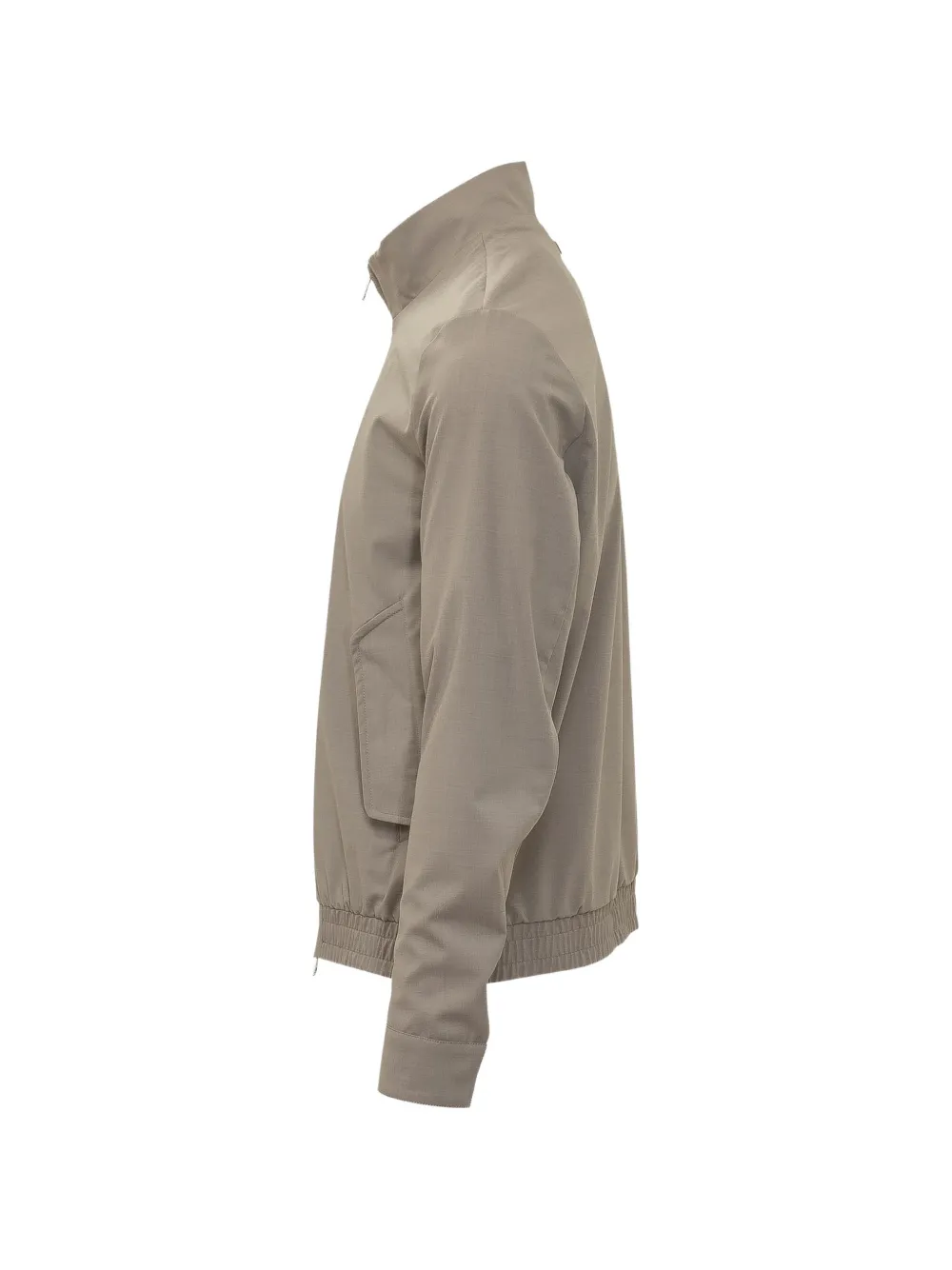 Duno Jack met elastische afwerking en hoge hals Beige