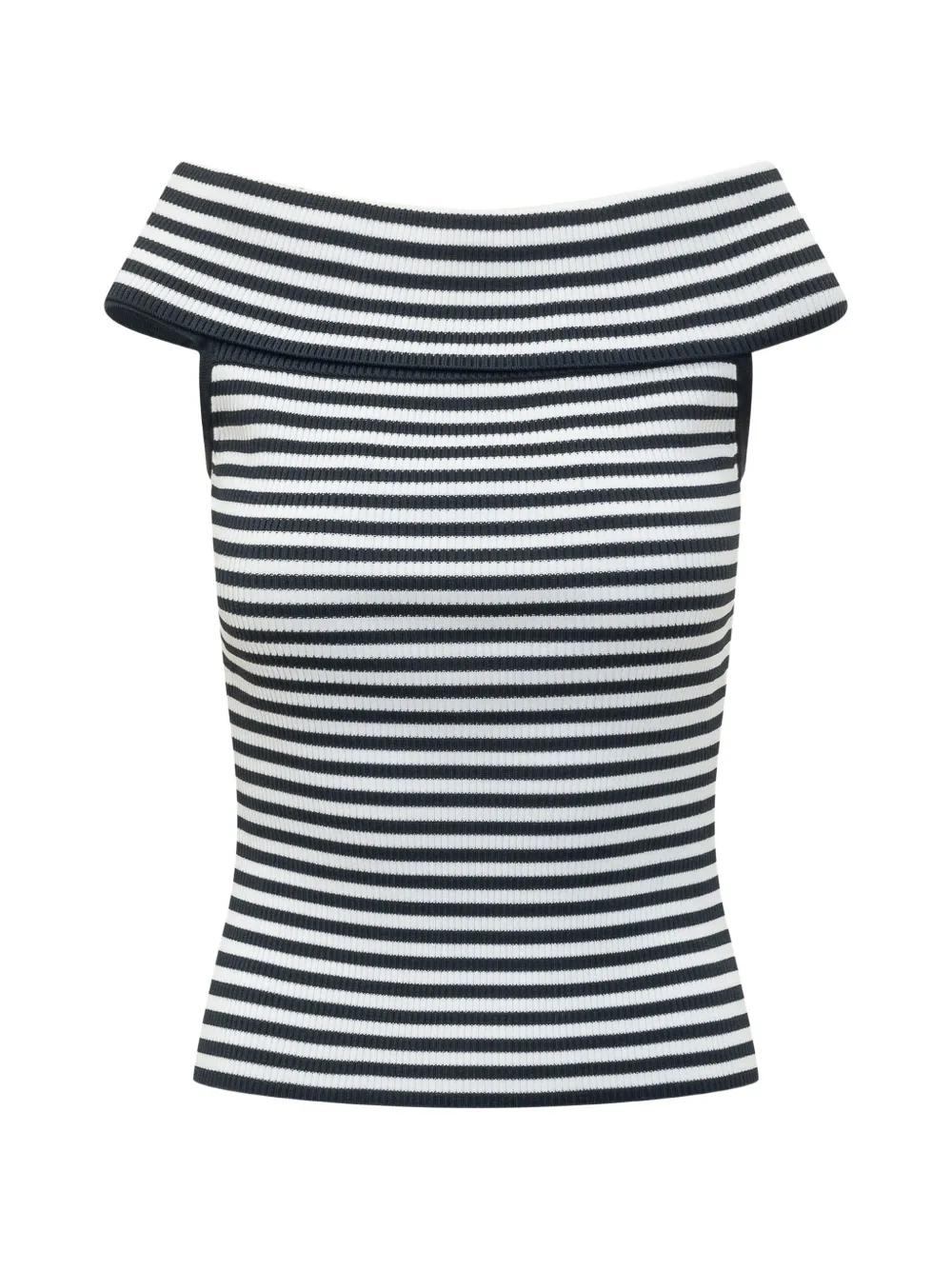  Michael Michael Kors Striped Foldover Top - Blue 
