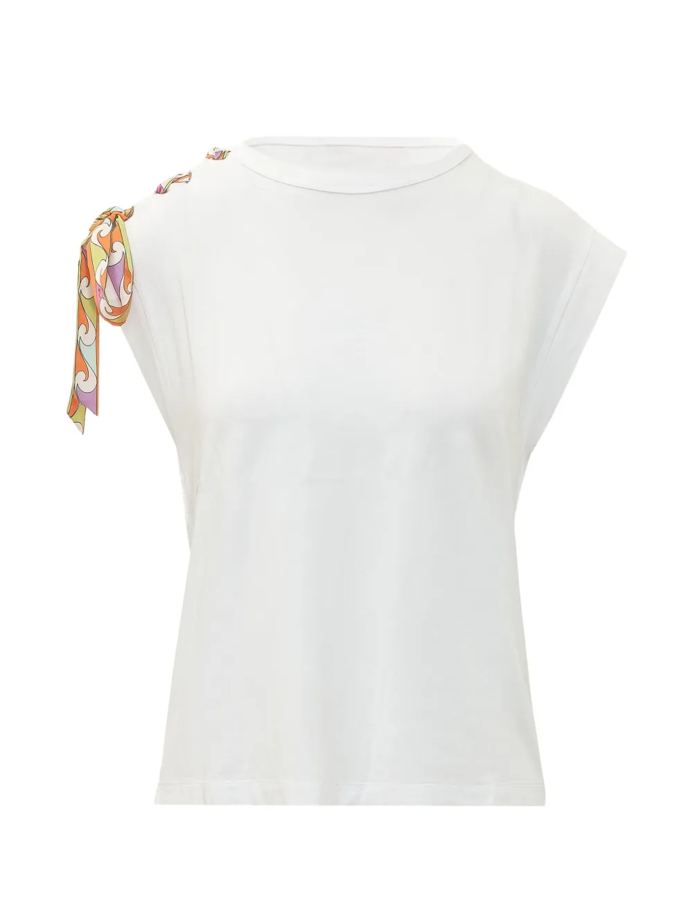 PUCCI Foulard-detail T-shirt - Bianco