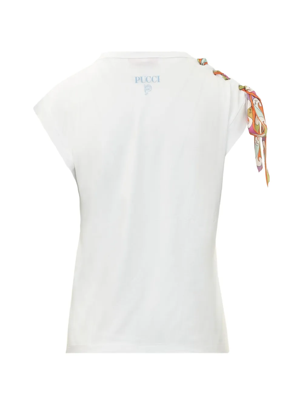 PUCCI T-shirt met foulard-detail Wit