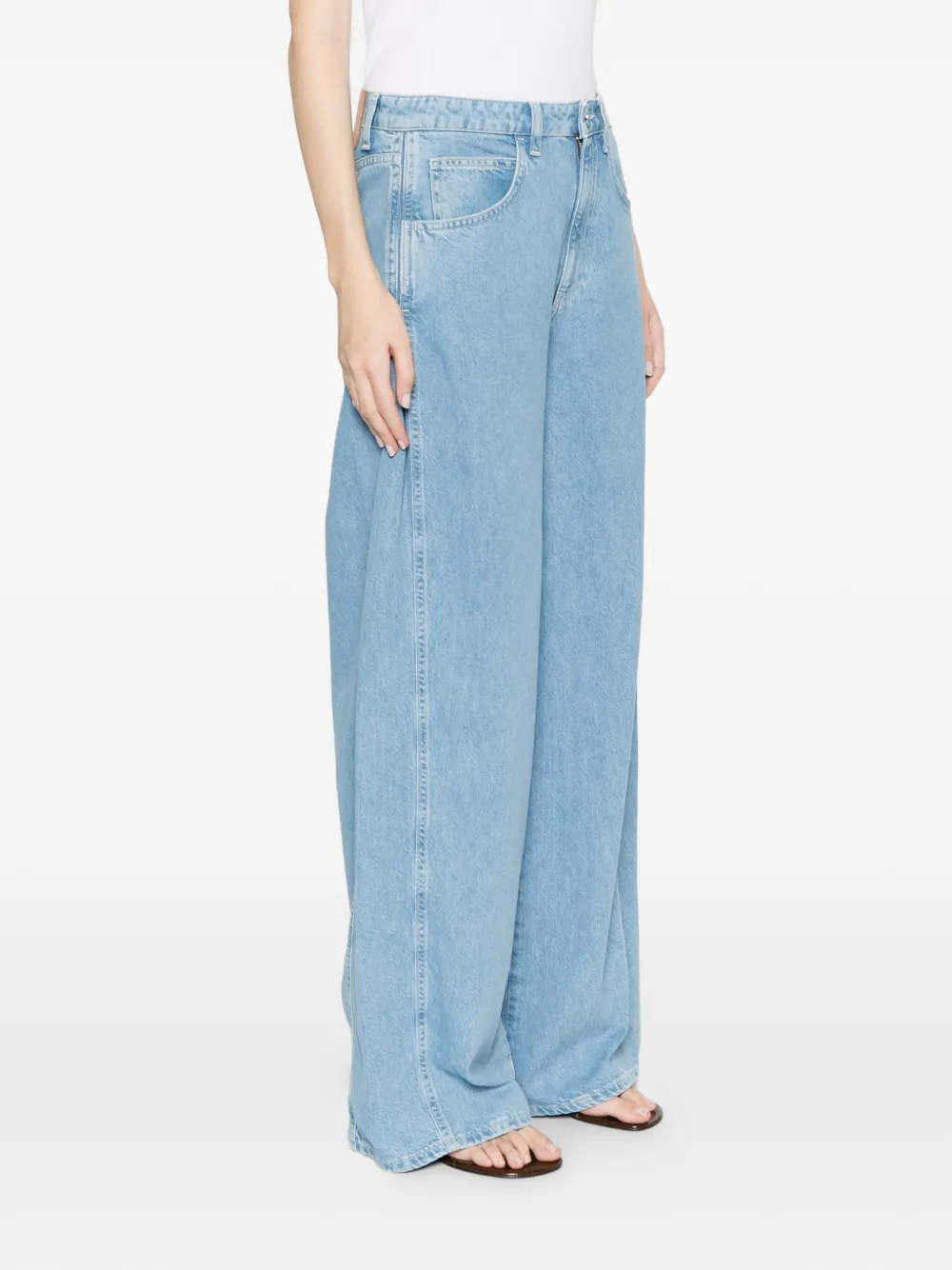 DONDUP Pocket jeans met wijde pijpen Blauw