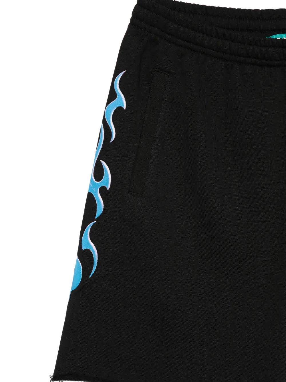 Pocket Print-Detail Shorts