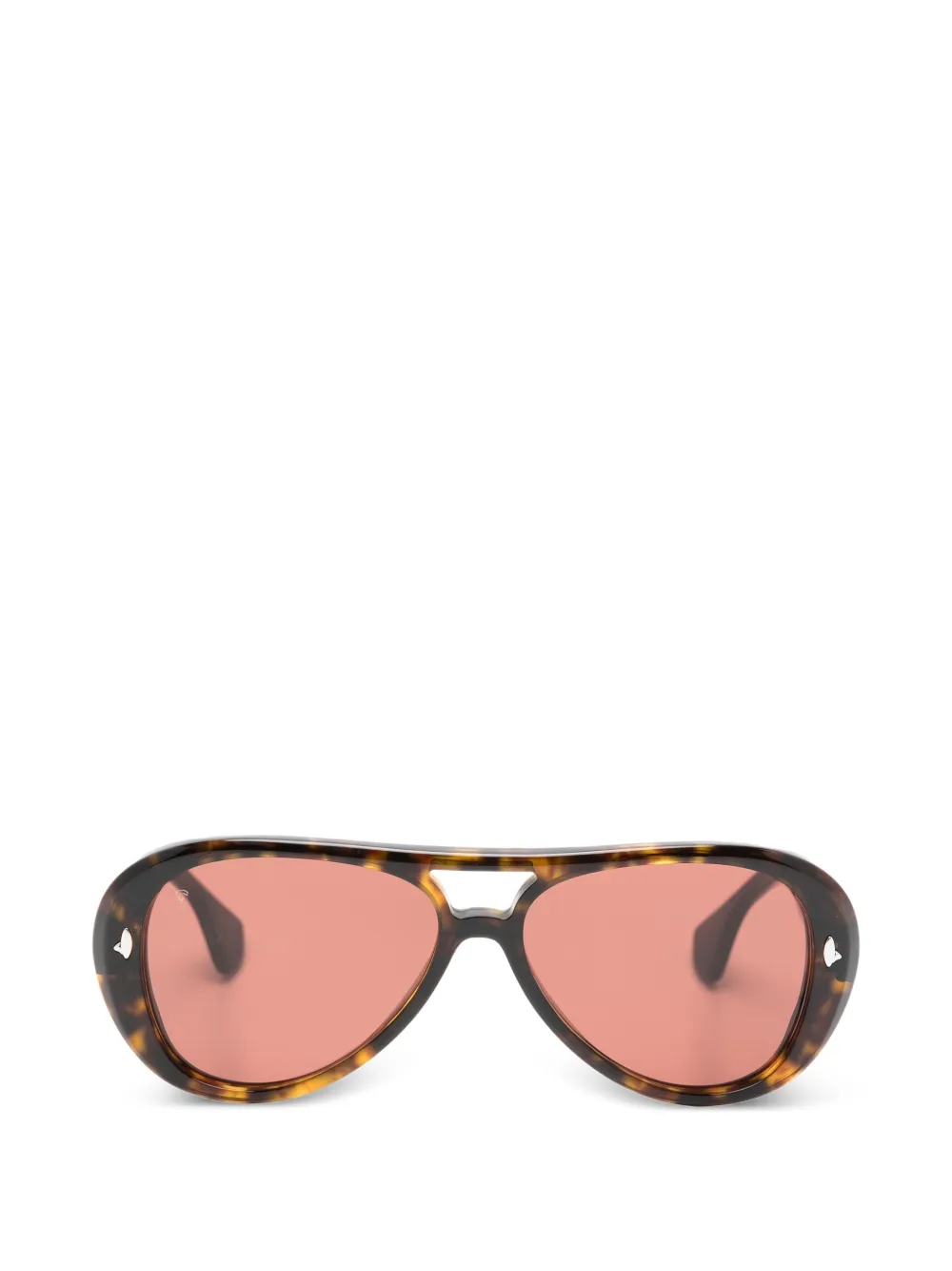 Sestini Eyewear geometric-frame sunglasses - Marrone