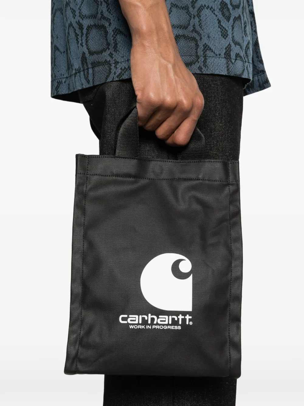 Carhartt WIP Shopper met logo Zwart