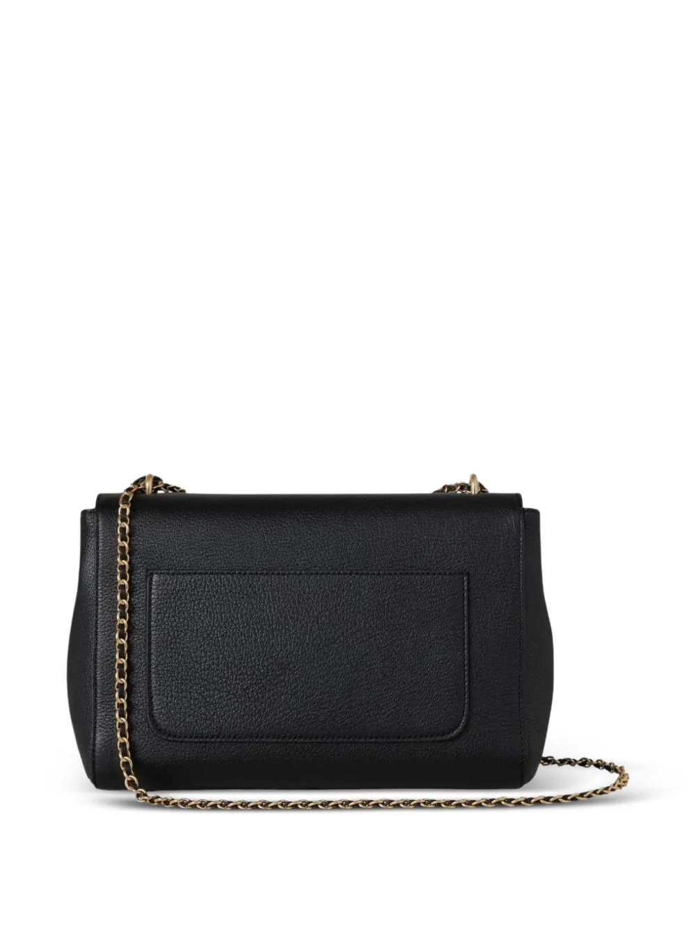 Mulberry Glanzende crossbodytas met ketting Zwart