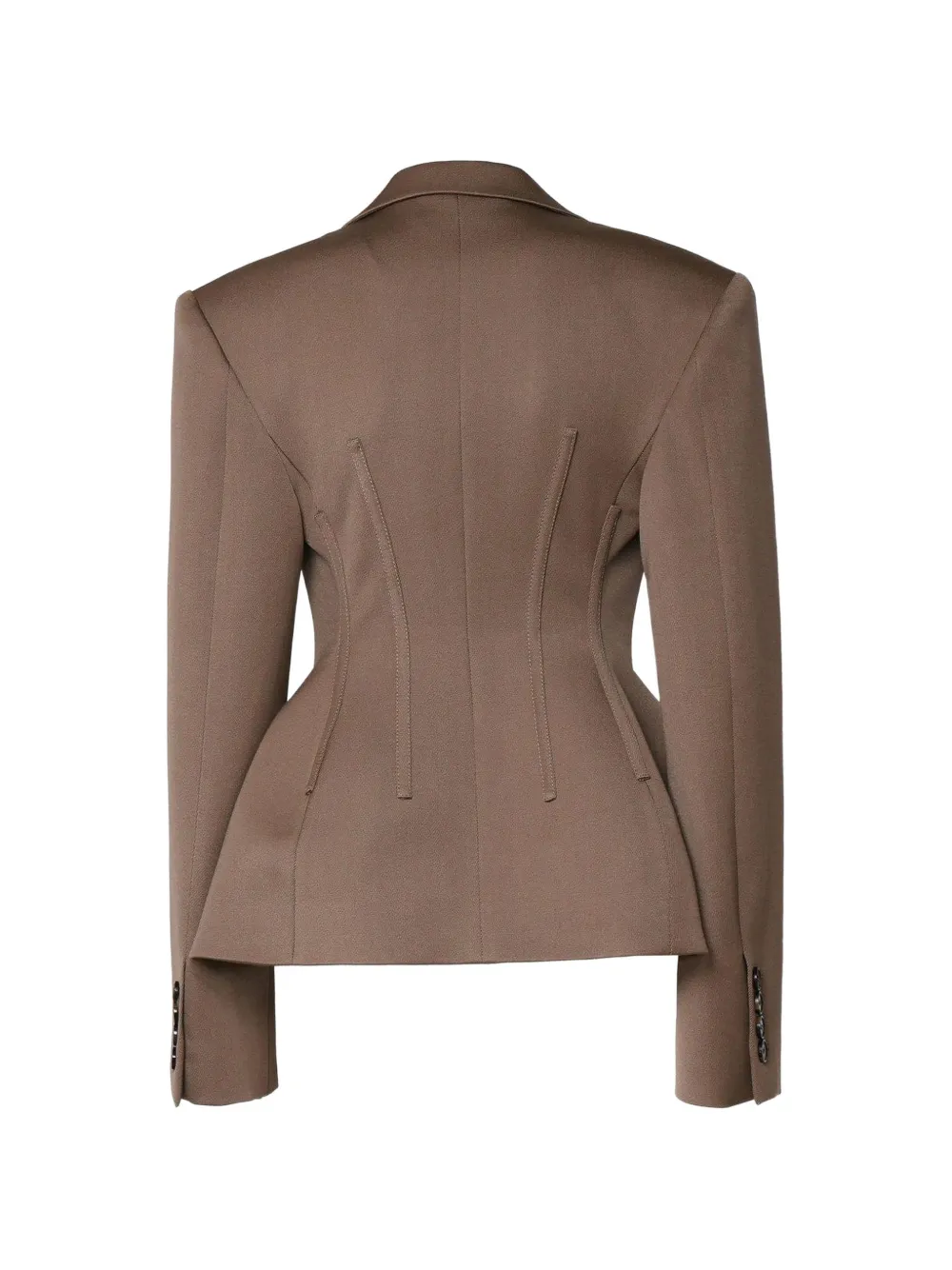 Stella McCartney Blazer met bewerkte revers Bruin