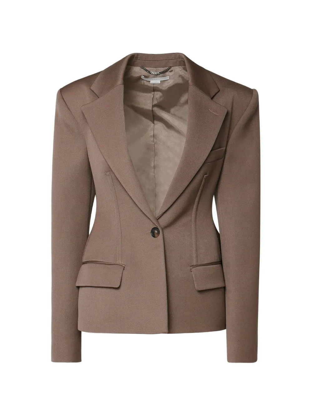 Stella McCartney notched-lapel blazer - Marrone