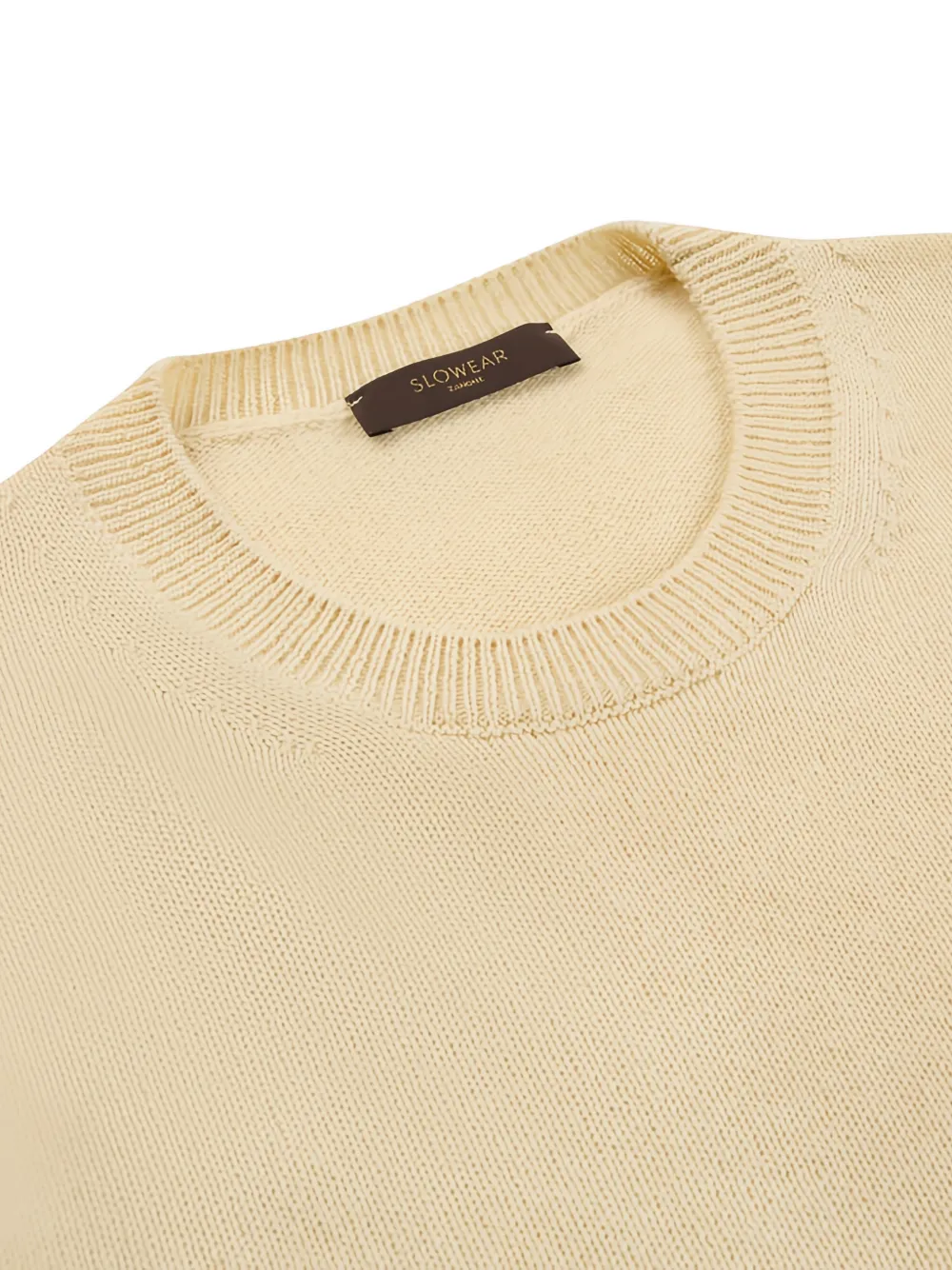  Slowear Round Neck Wool Jumper - Neutrals 