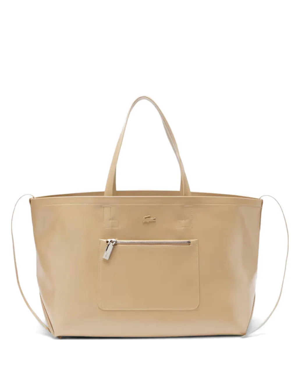 Lacoste Large Lite Glossy tote bag - Toni neutri