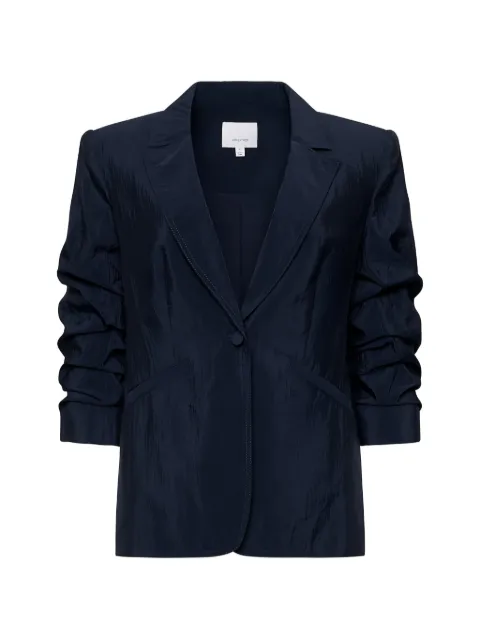 Cinq A Sept ruched woven blazer