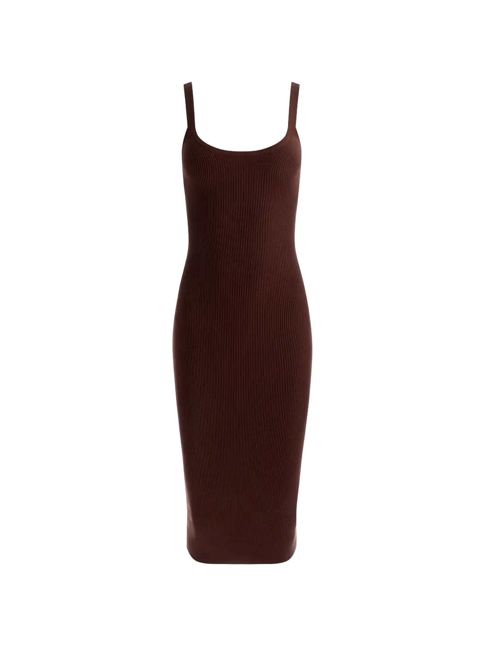 alice + olivia Shana ribbed tank dress - Marrone