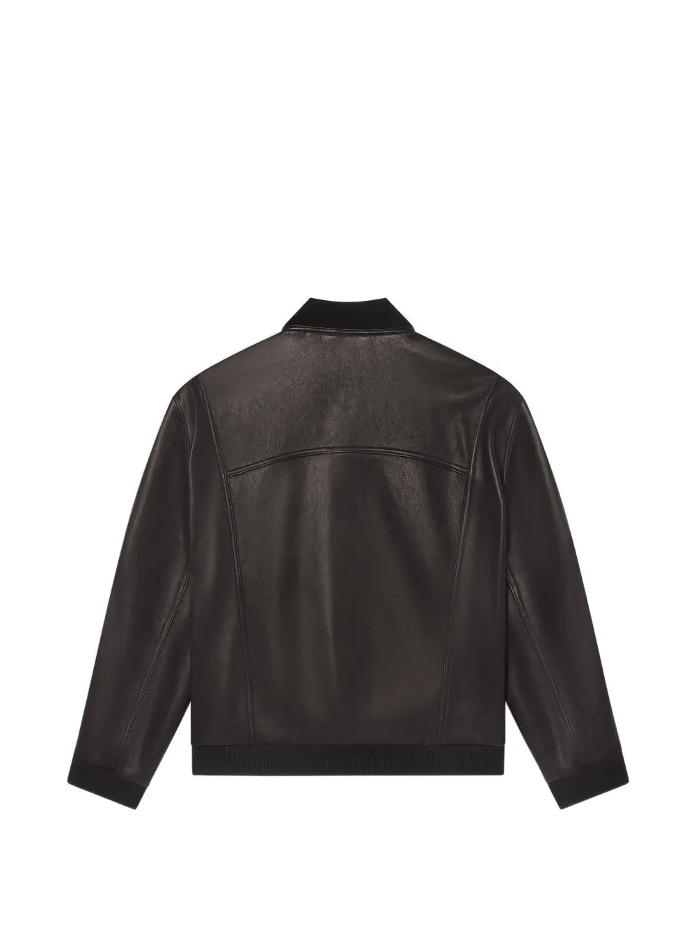 Frame Leather Bomber Jacket In Multi