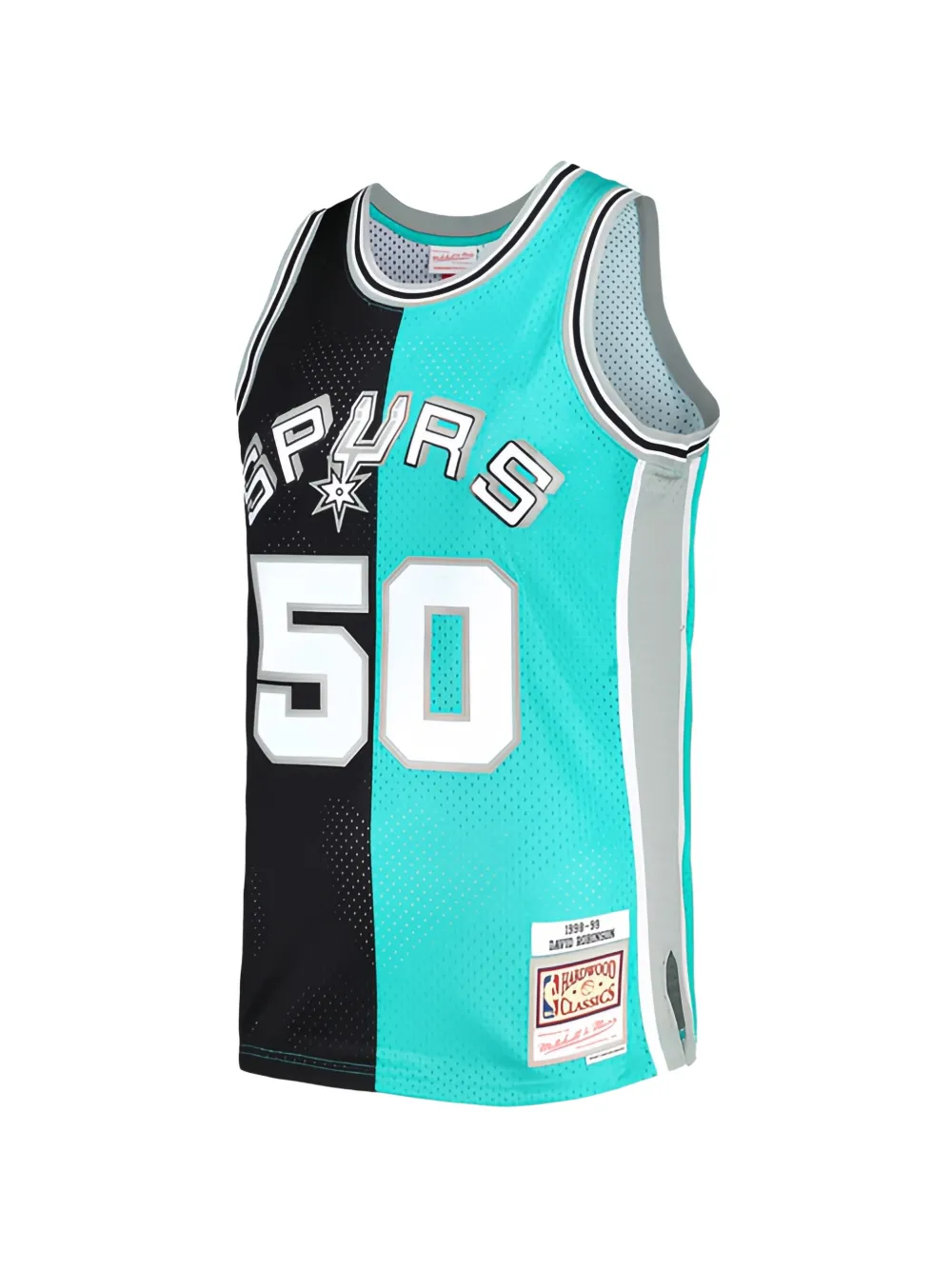 Mitchell & Ness x NBA Felpa San Antonio Spurs David Robinson 1998-99 Hardwood Classics Swingman - Blu