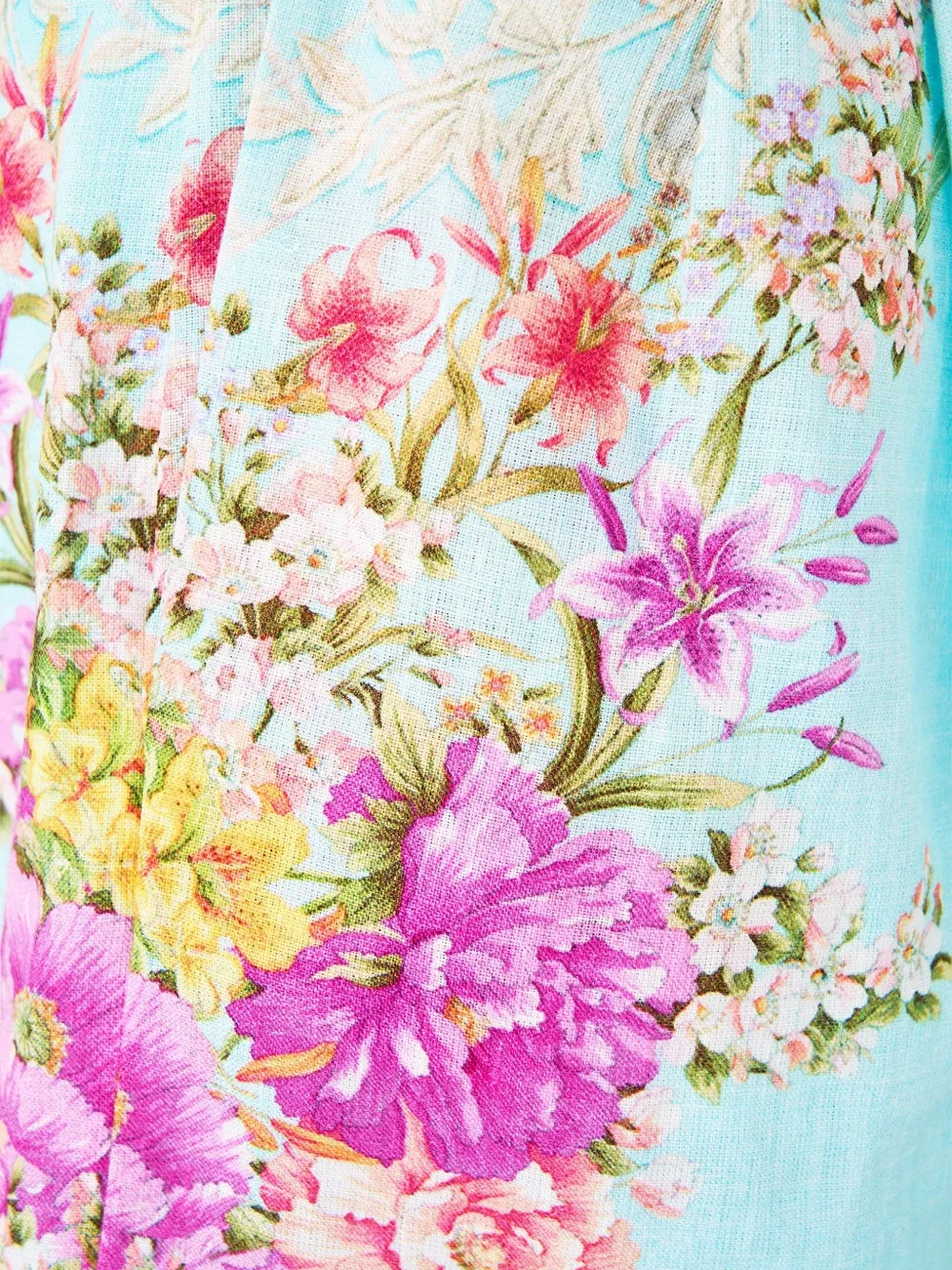  Camilla Tuck Front Floral Print Shorts - Blue 