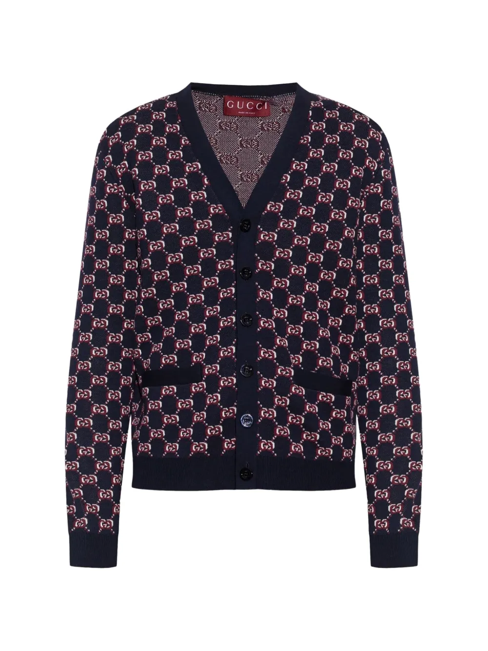 Gucci GG Shadow-monogram cardigan - Black