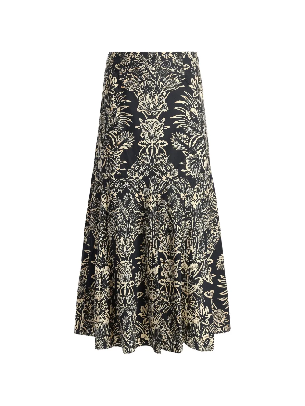 Ulla Johnson Clarisse floral midi skirt - Nero