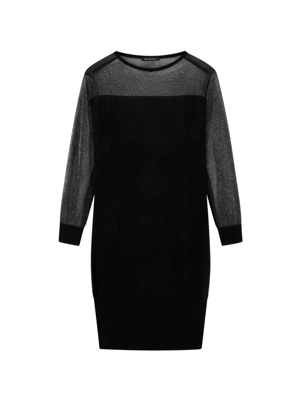 Armani Exchange long-sleeve mini dress - Nero