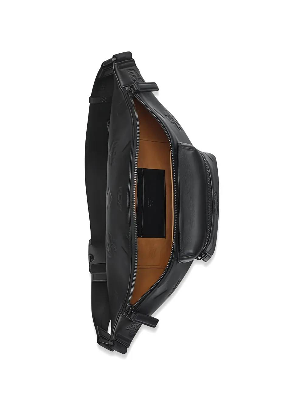  Mcm Fursten Monogram-embossed Belt Bag - Black 