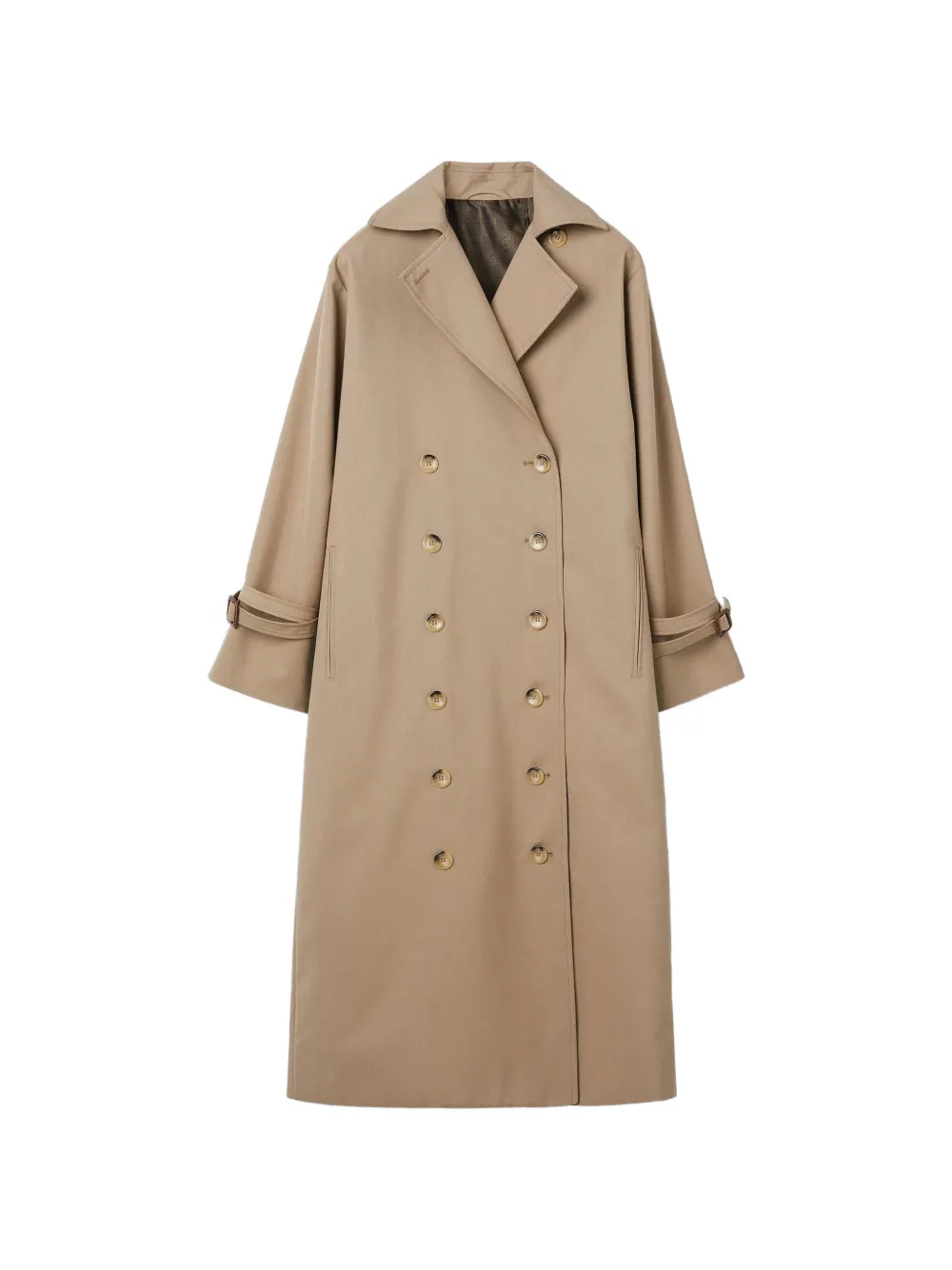 TOTEME notched-lapel double-breasted coat - Neutrals
